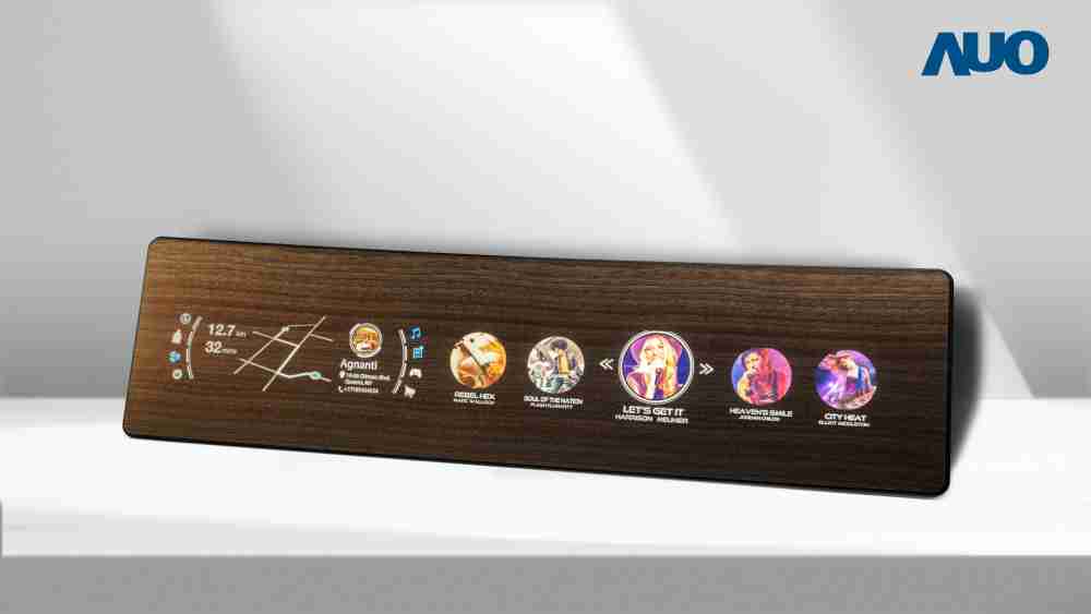 尊龙集团研发全球最高穿透度达80%的AmLED木纹显示器，，可于使用时呈现高亮度、、、清晰可见的信息，，并在不使用时回归为单纯的饰板，，，节能兼具美观